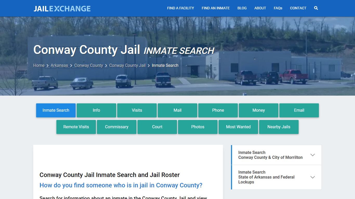 Inmate Search: Roster & Mugshots - Conway County Jail, AR